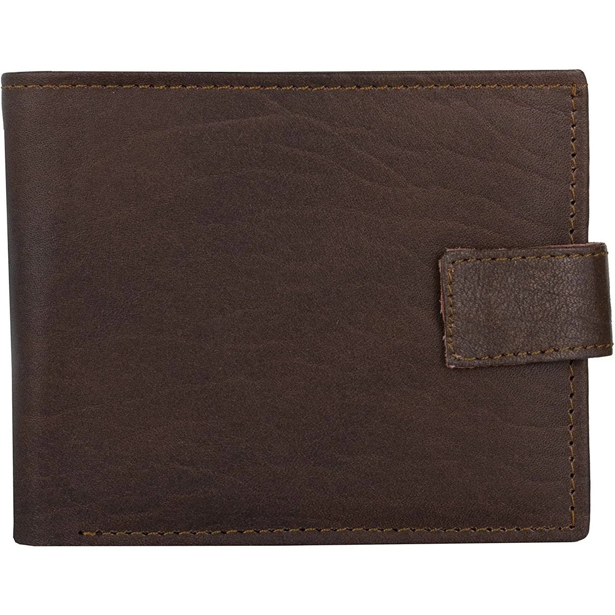 Men's Leather Wallets With Woven Trifold RFID Design