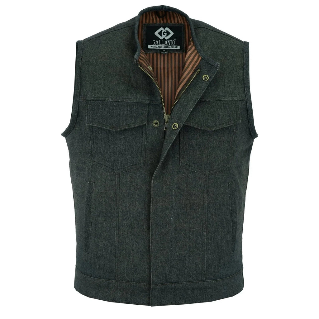 Biker Vest for Men in Leather, Denim and Camo Styles