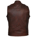Biker Vest for Men in Leather, Denim and Camo Styles