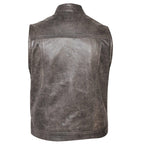 Biker Vest for Men in Leather, Denim and Camo Styles
