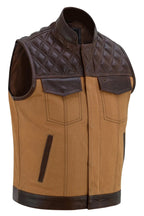 Biker Vest for Men in Leather, Denim and Camo Styles