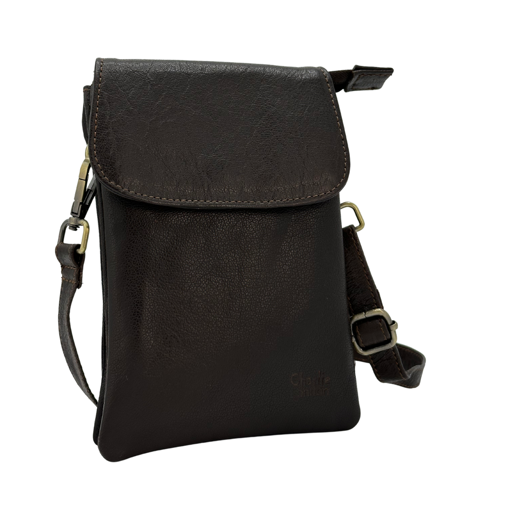 Compact Crossbody Bag with Adjustable Strap and Card Storage