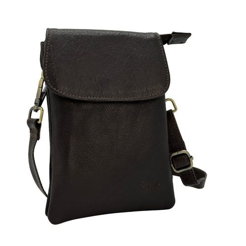 Compact Crossbody Bag with Adjustable Strap and Card Storage