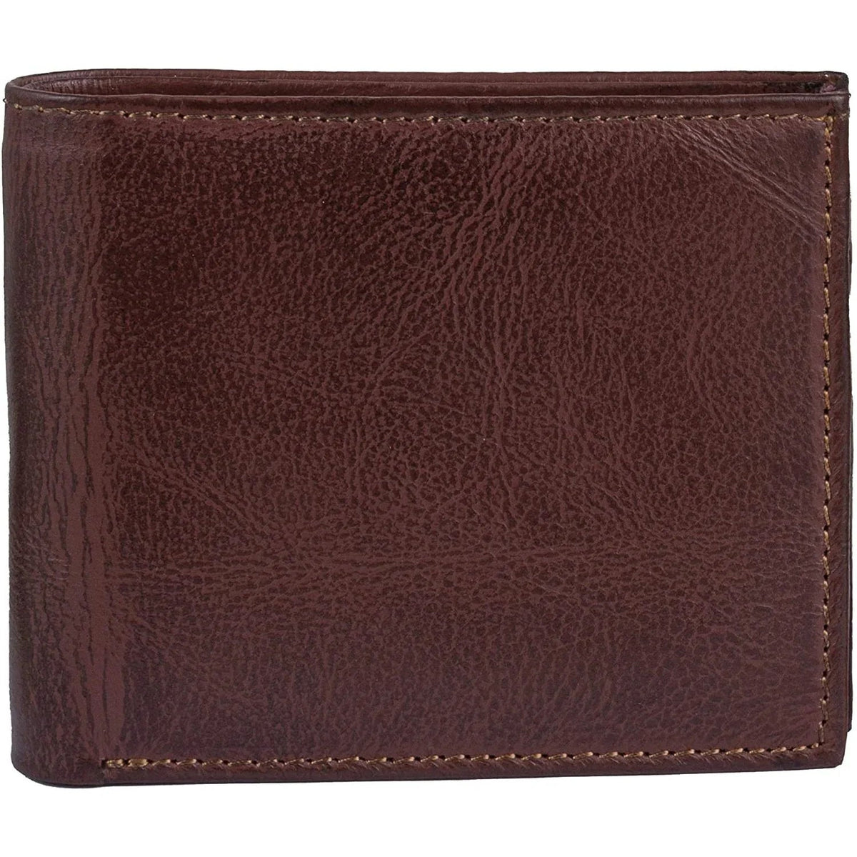 Slim RFID Protected Cowhide Leather Billfold Wallet Mens