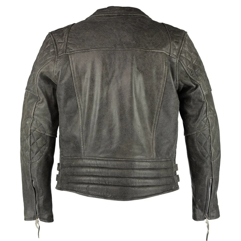 Bike Riding Jackets with Crossed Padded Biker Style
