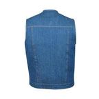 Biker Vest for Men in Leather, Denim and Camo Styles