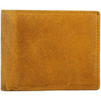 Genuine Cowhide Leather RFID Bifold Mens Wallet Designer