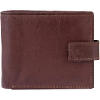 Men's Leather Wallets With Woven Trifold RFID Design