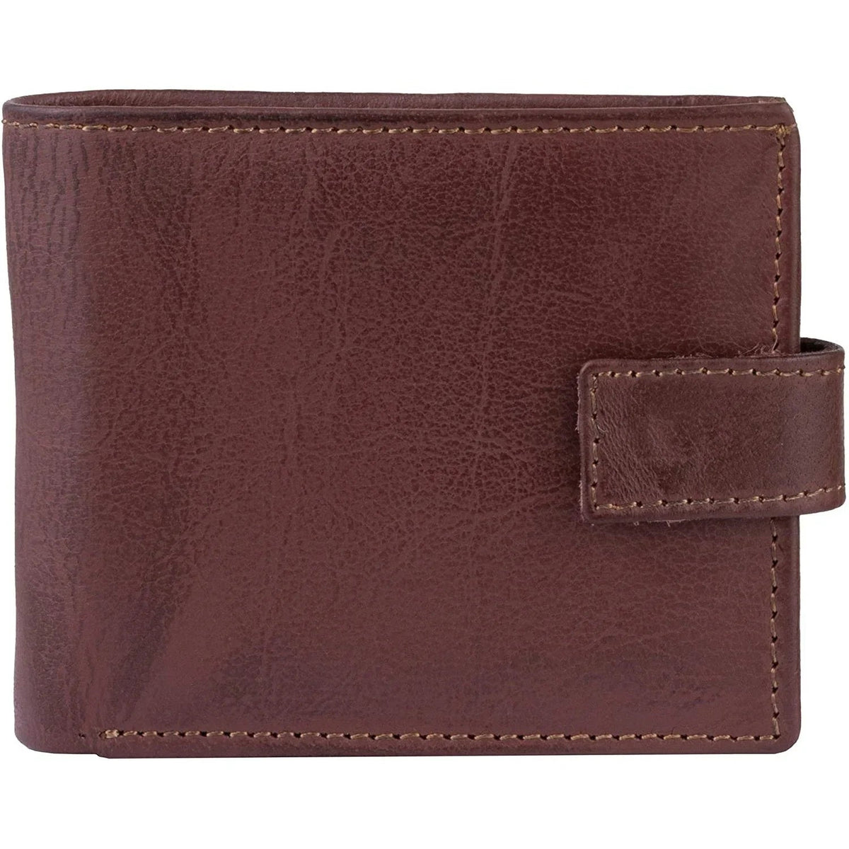 Men's Leather Wallets With Woven Trifold RFID Design