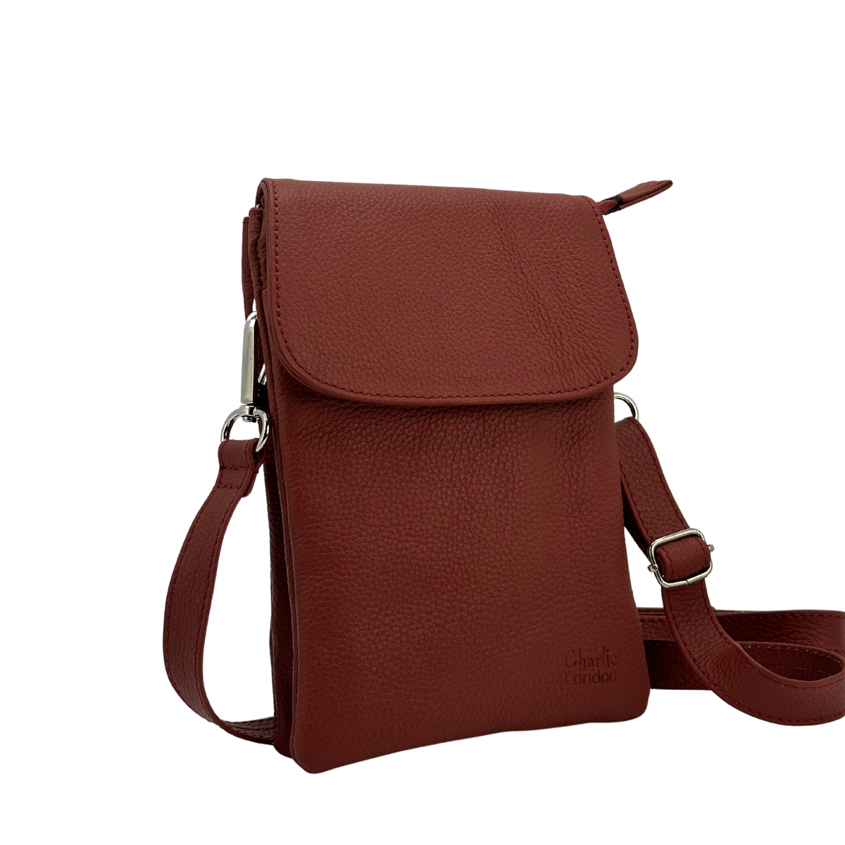 Compact Crossbody Bag with Adjustable Strap and Card Storage