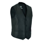 Mens Biker Vest in Classic Soft Leather and Suede Styles