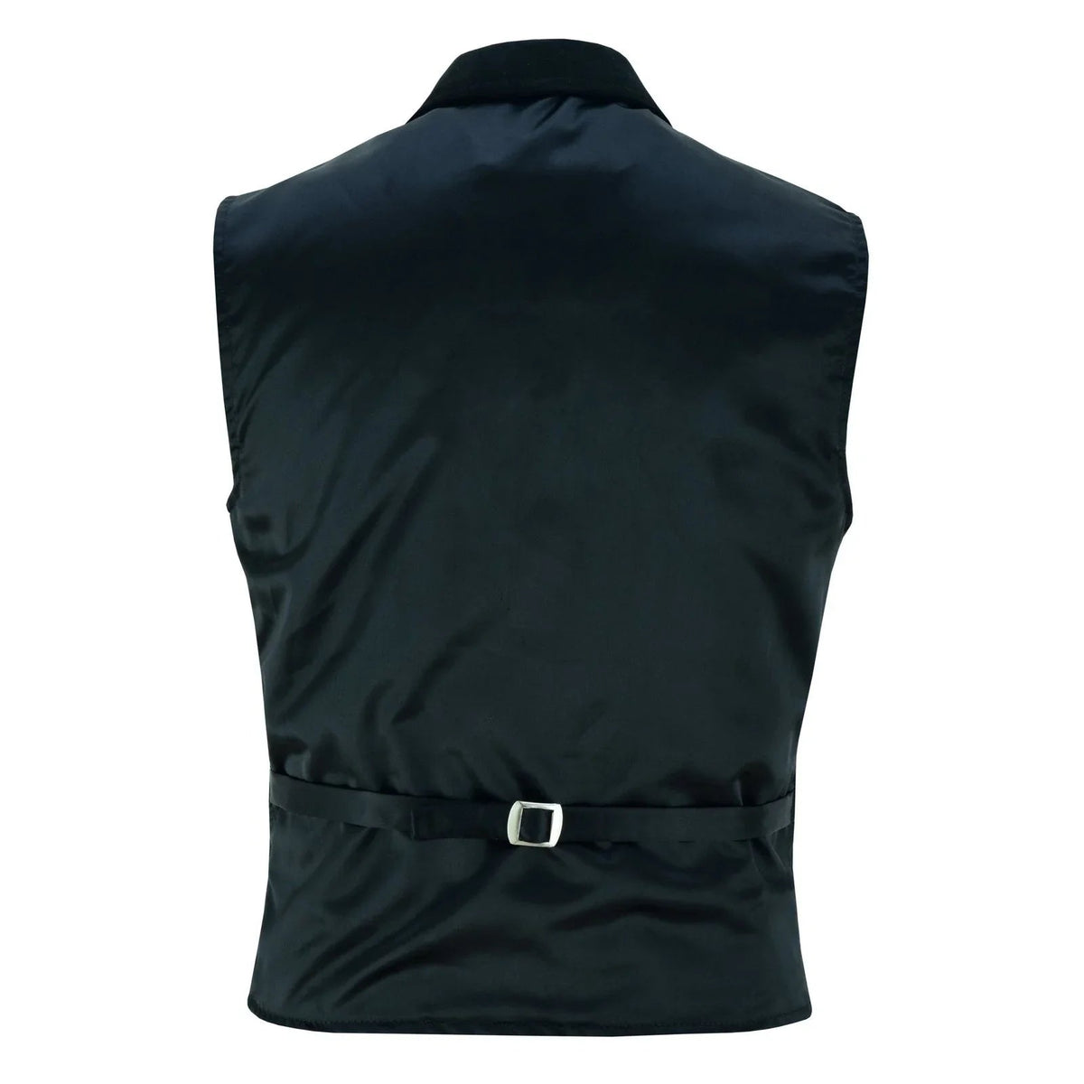 Leather Mens Dress Vest in Sheepskin and Goat Suede