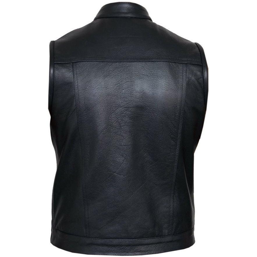 Biker Vest for Men in Leather, Denim and Camo Styles