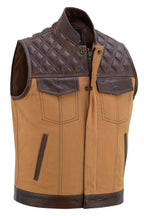 Biker Vest for Men in Leather, Denim and Camo Styles