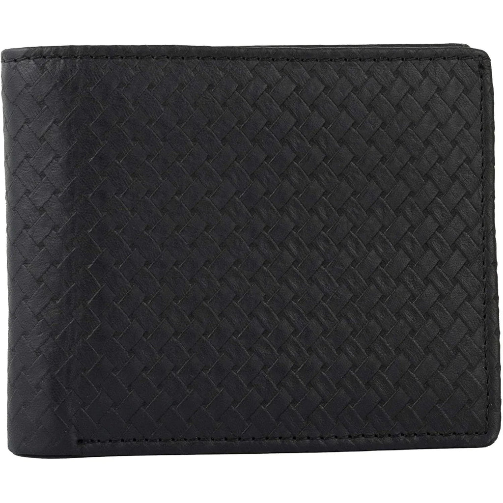 Slim RFID Protected Cowhide Leather Billfold Wallet Mens