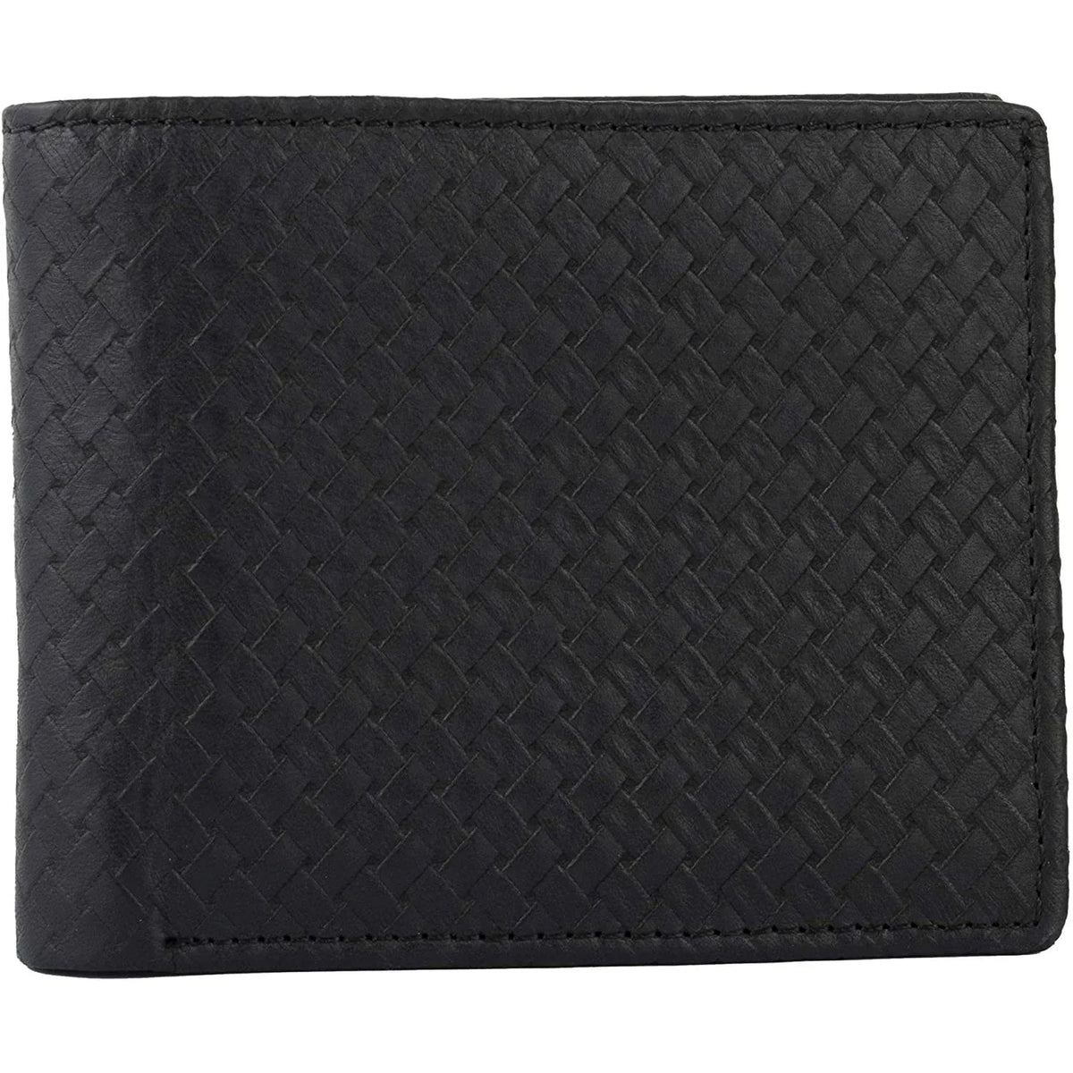 Slim RFID Protected Cowhide Leather Billfold Wallet Mens