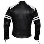 Mens Leather Moto Jacket – Fight Club-Inspired Design