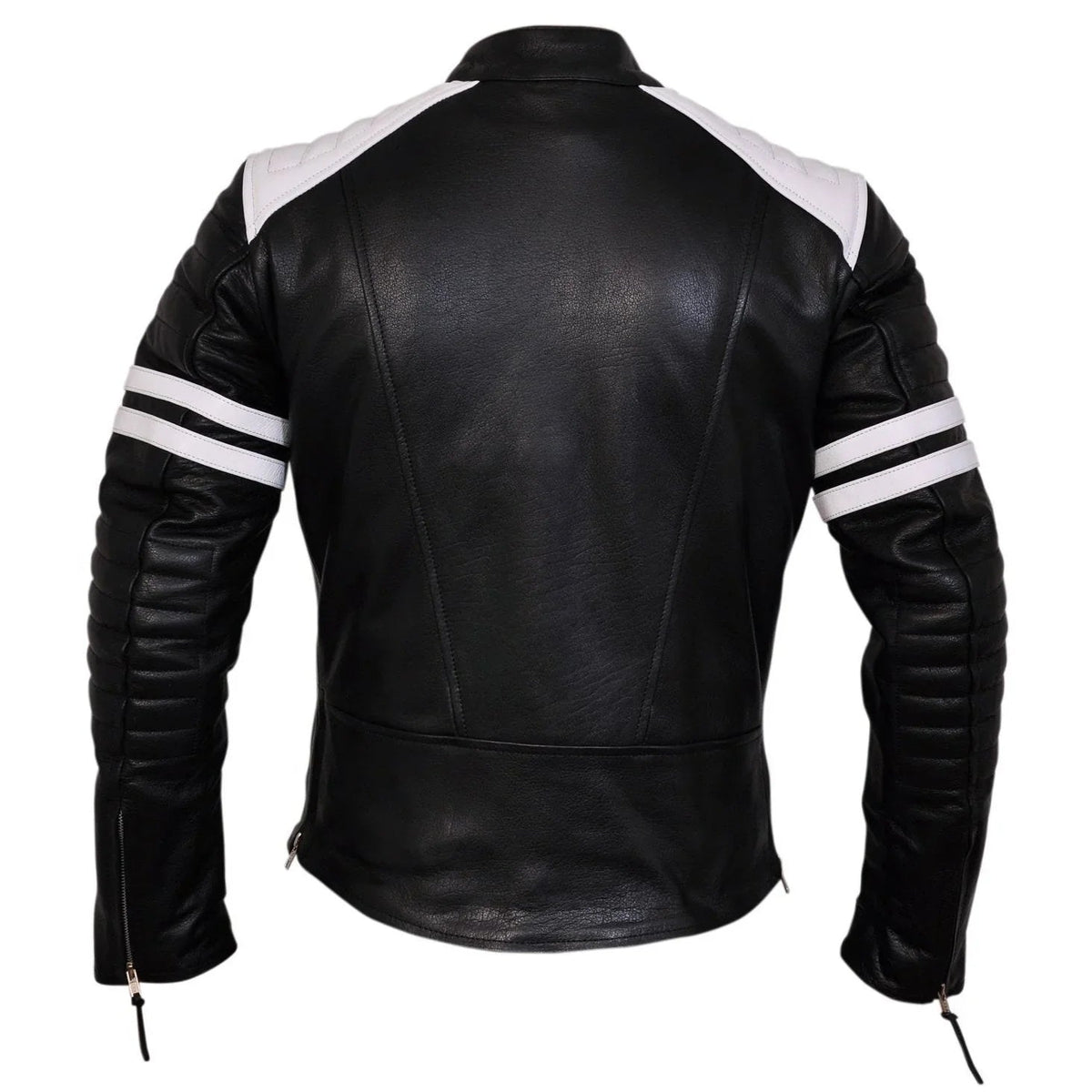Mens Leather Moto Jacket – Fight Club-Inspired Design