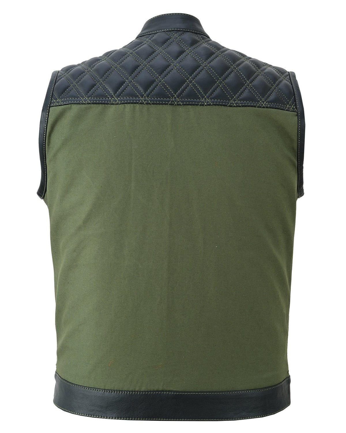 Biker Vest for Men in Leather, Denim and Camo Styles