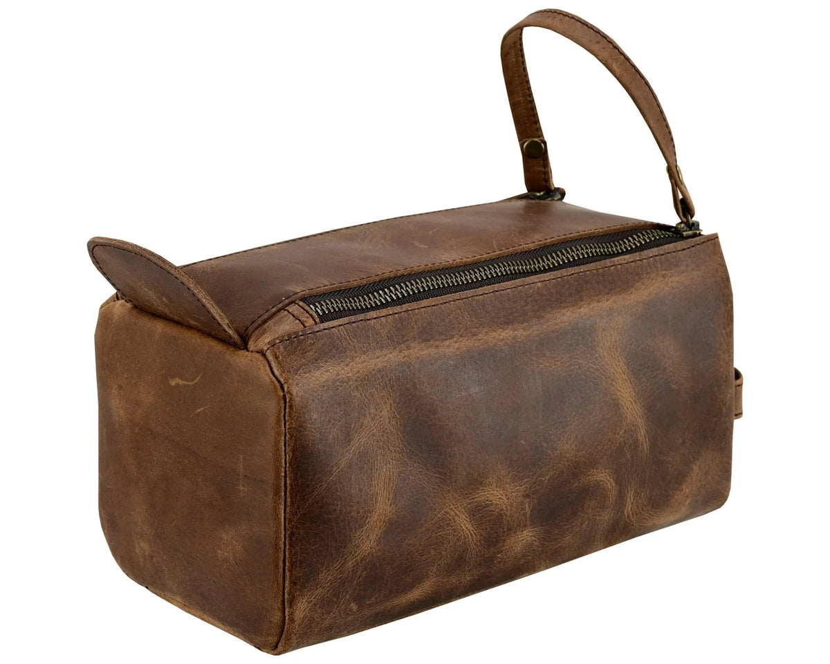 Mens Toiletry Bag Travel Dopp Kit with Spacious Zip Storage