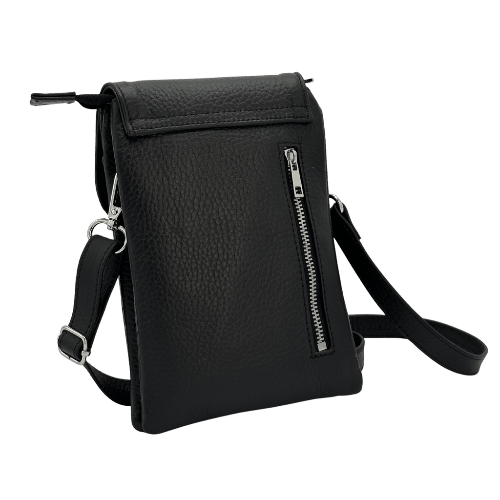 Compact Crossbody Bag with Adjustable Strap and Card Storage