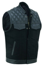 Biker Vest for Men in Leather, Denim and Camo Styles