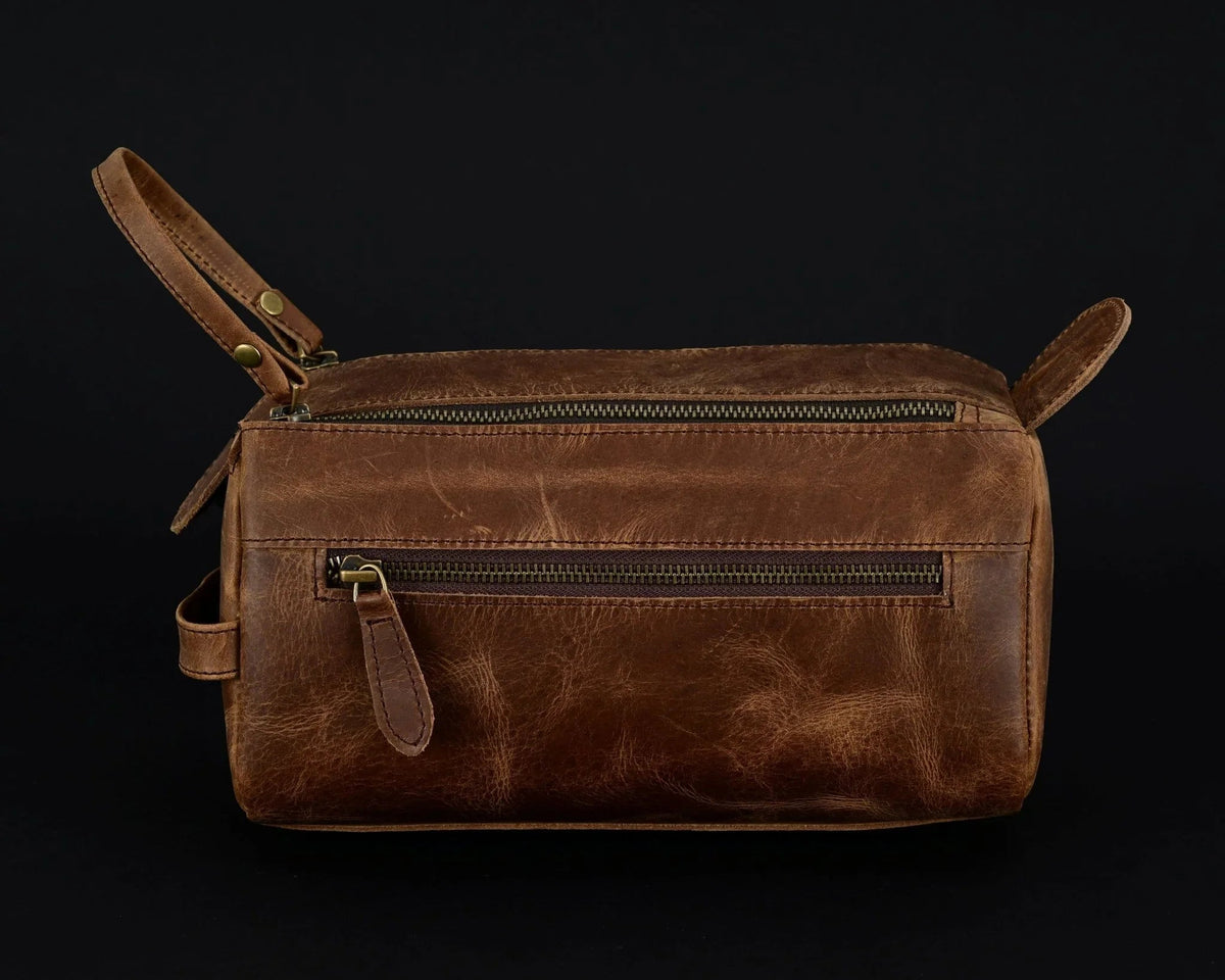 Mens Toiletry Bag Travel Dopp Kit with Spacious Zip Storage