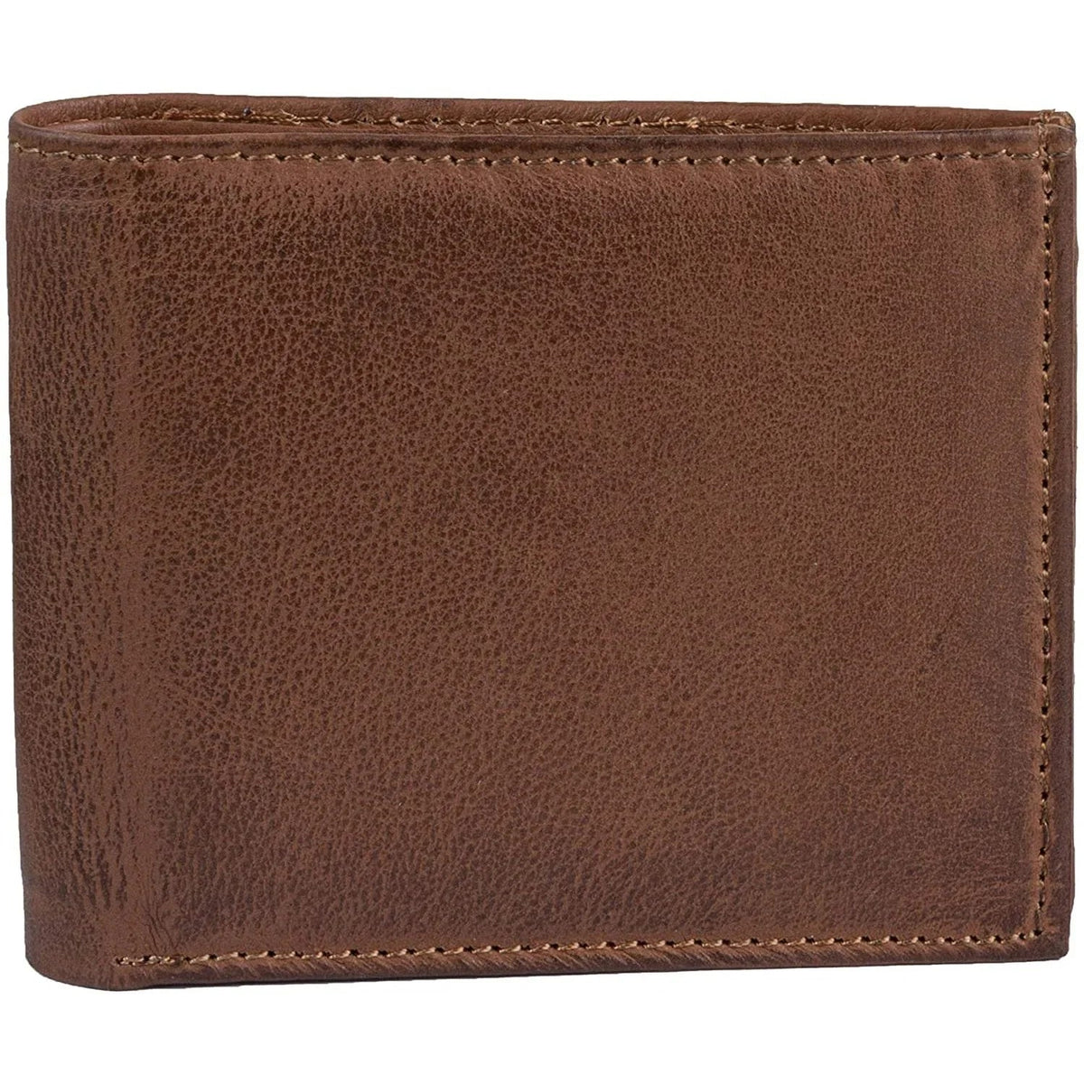 Slim RFID Protected Cowhide Leather Billfold Wallet Mens