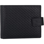 Men's Leather Wallets With Woven Trifold RFID Design