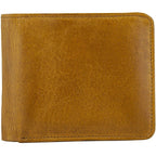 Mens Bifold Wallet with RFID Blocking and Secure Coin Pocket
