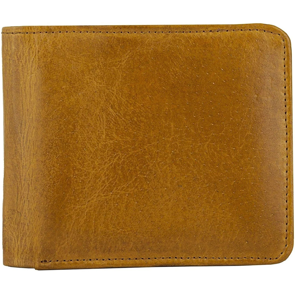 Mens Bifold Wallet with RFID Blocking and Secure Coin Pocket