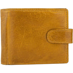 Men's Billfold Woven Leather RFID Protected Wallet