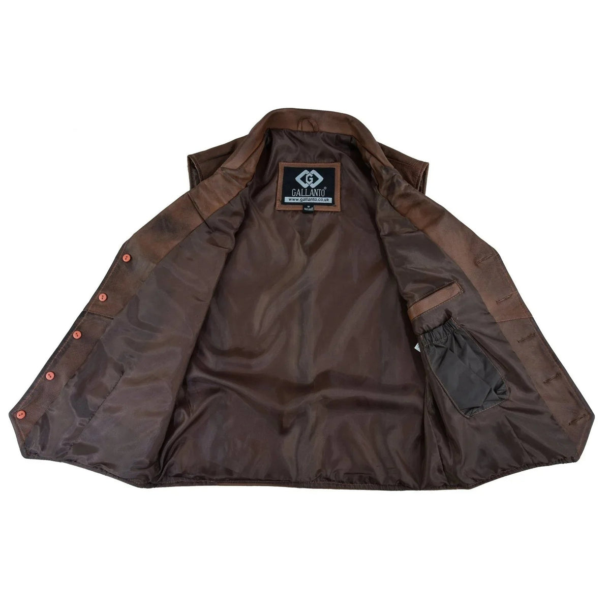 Leather Mens Dress Vest in Sheepskin and Goat Suede