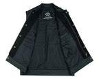 Biker Vest for Men in Leather, Denim and Camo Styles