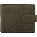 Men's Billfold Woven Leather RFID Protected Wallet