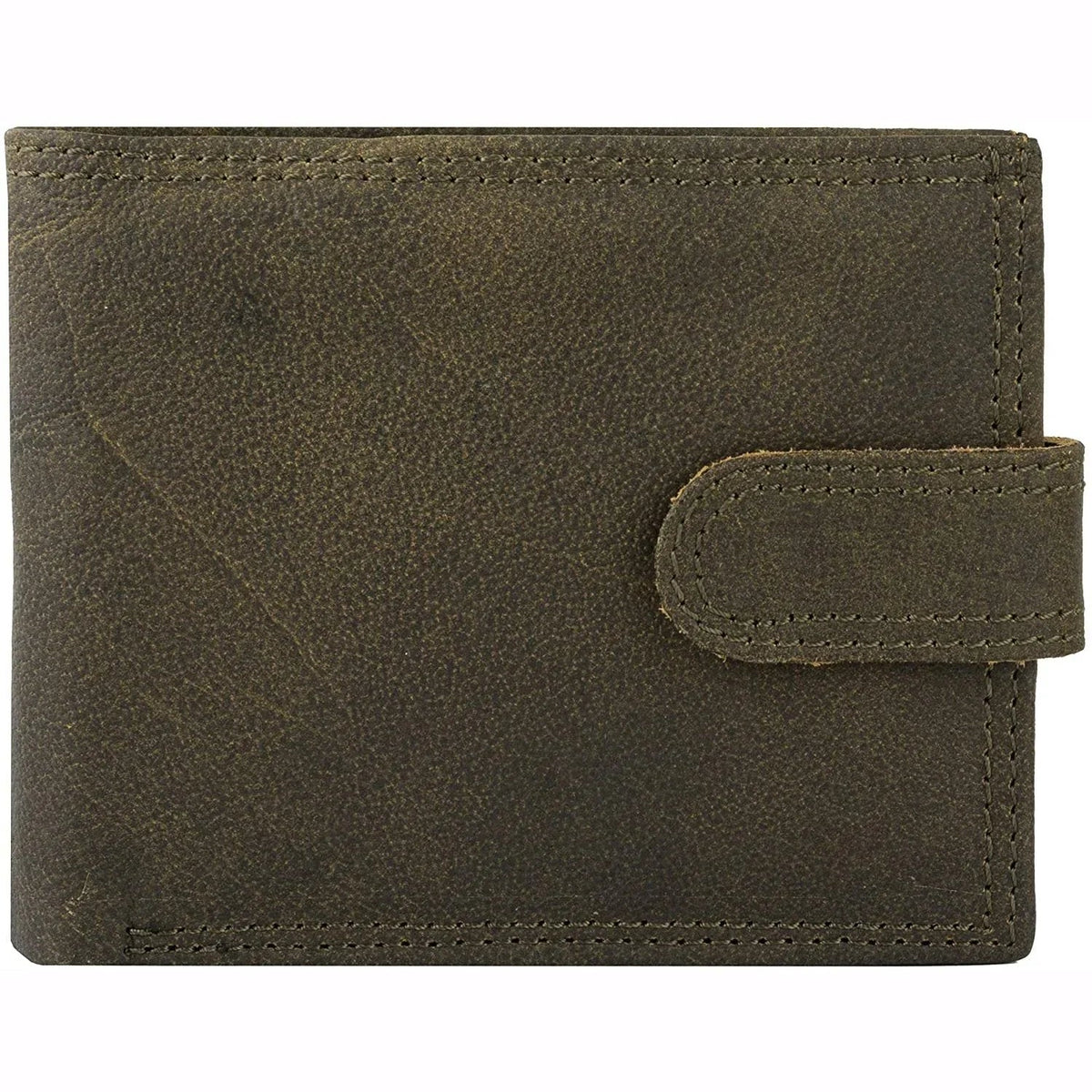 Men's Billfold Woven Leather RFID Protected Wallet