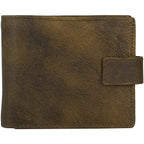 Men's Leather Wallets With Woven Trifold RFID Design