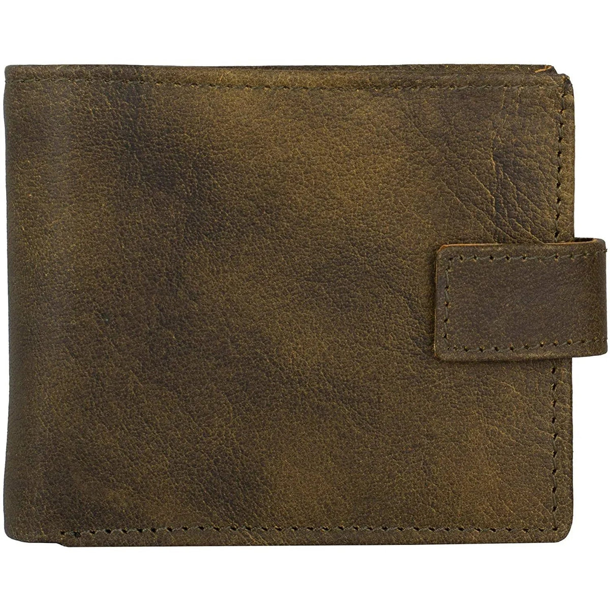 Men's Leather Wallets With Woven Trifold RFID Design