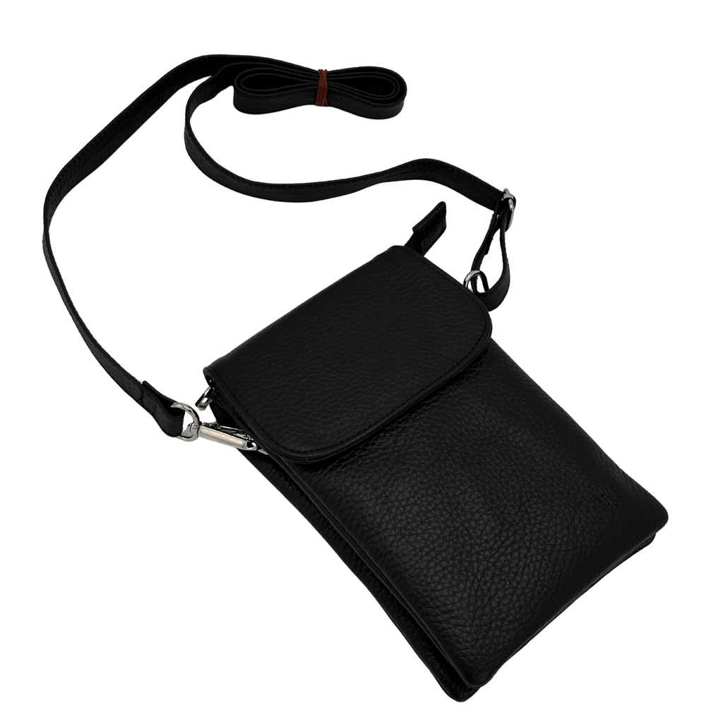 Compact Crossbody Bag with Adjustable Strap and Card Storage