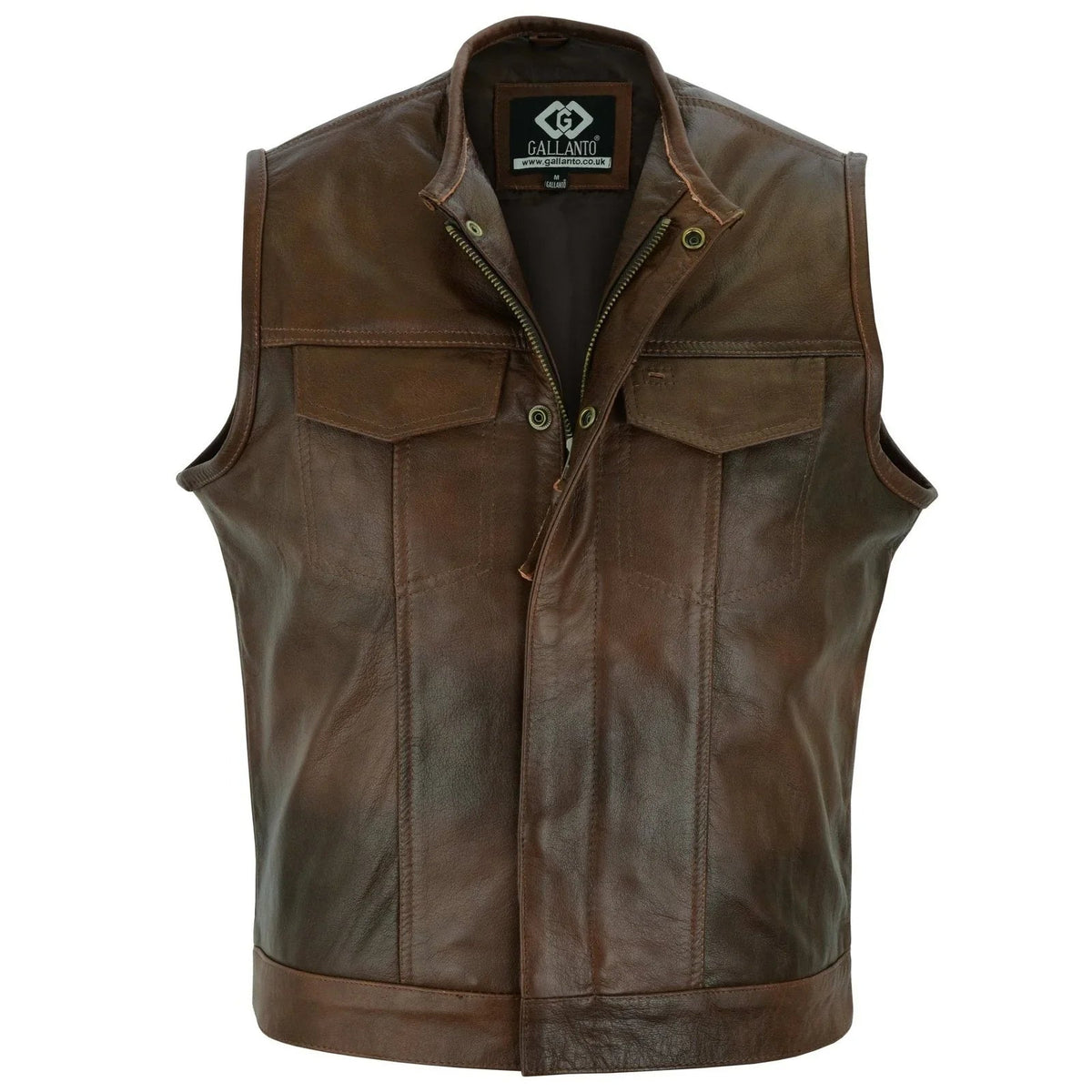 Biker Vest for Men in Leather, Denim and Camo Styles