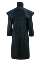 Denim Long Coat – Waterproof Black Long Coat for Men and Women