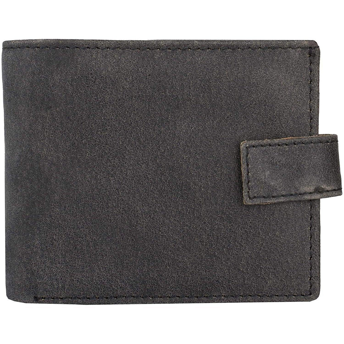 Men's Leather Wallets With Woven Trifold RFID Design