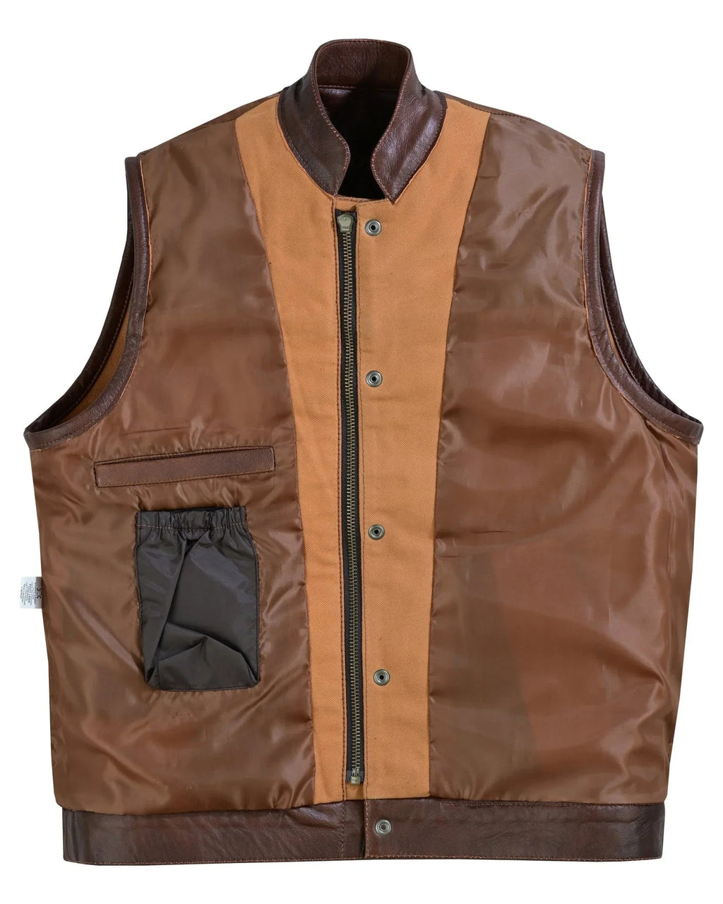 Biker Vest for Men in Leather, Denim and Camo Styles