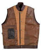 Biker Vest for Men in Leather, Denim and Camo Styles