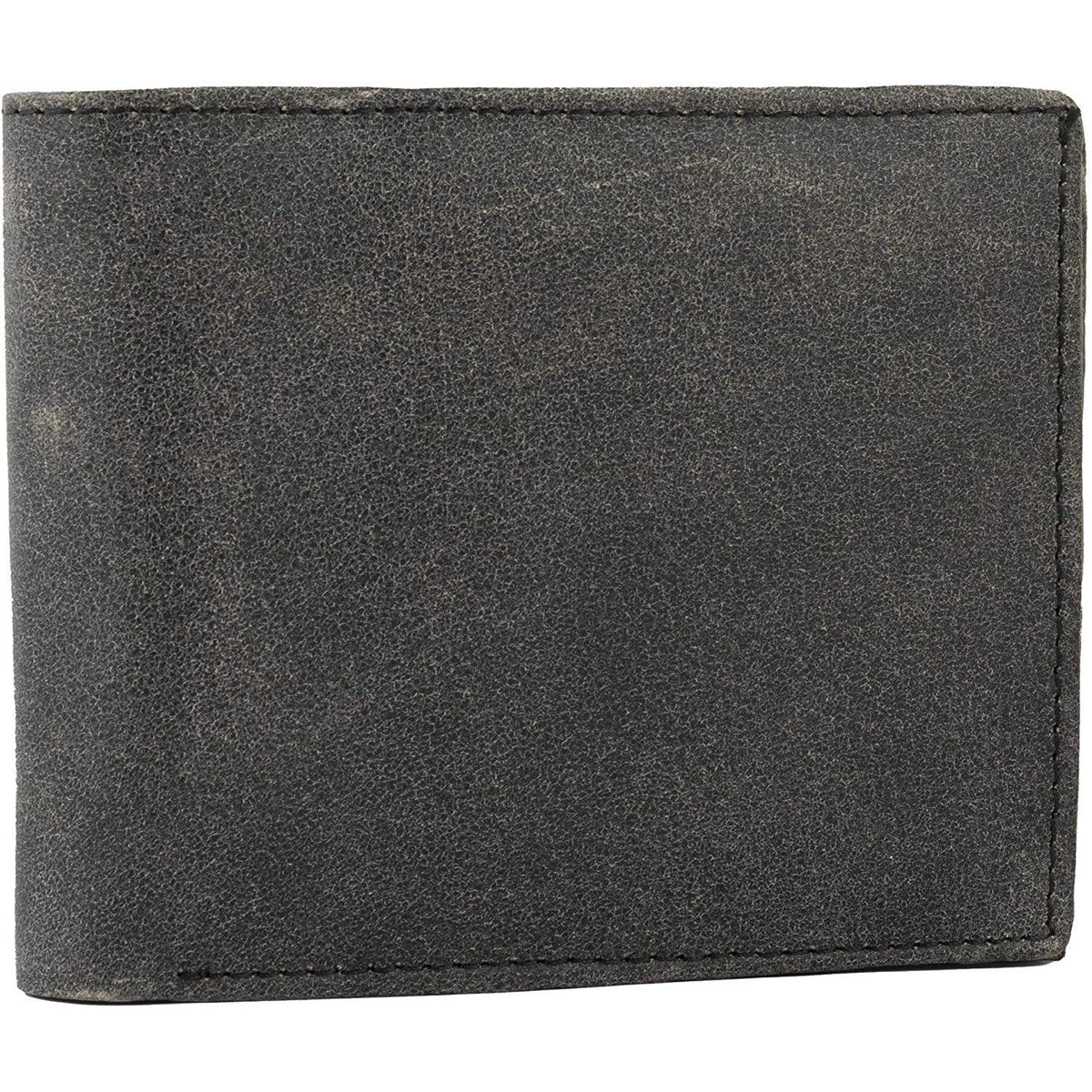 Slim RFID Protected Cowhide Leather Billfold Wallet Mens