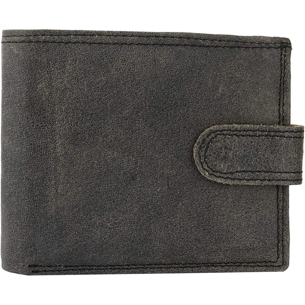 Men's Billfold Woven Leather RFID Protected Wallet