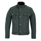Wax Cotton Jackets for Men Vintage Motorcycle Biker Jacket