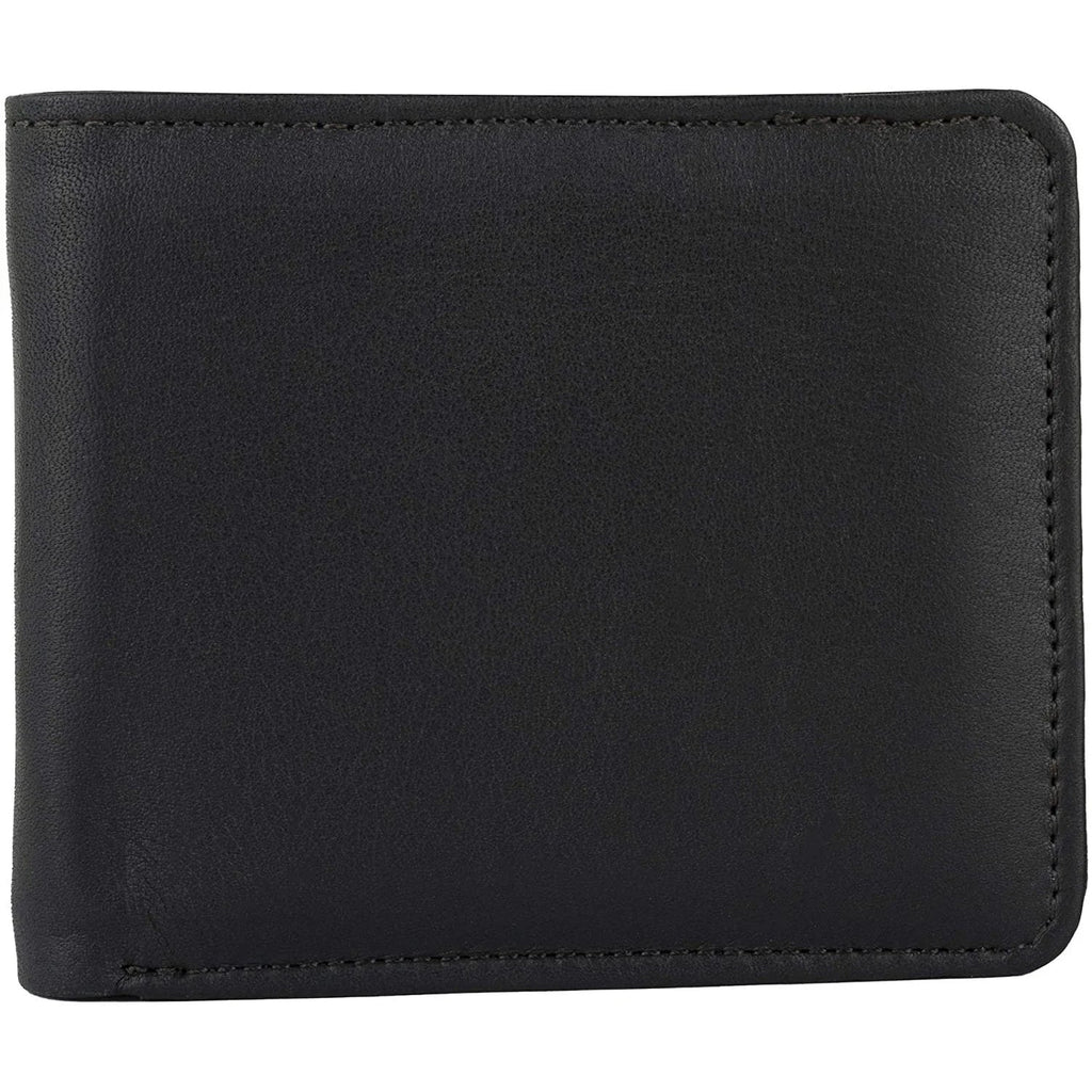 Men's Billfold Woven Leather RFID Protected Wallet