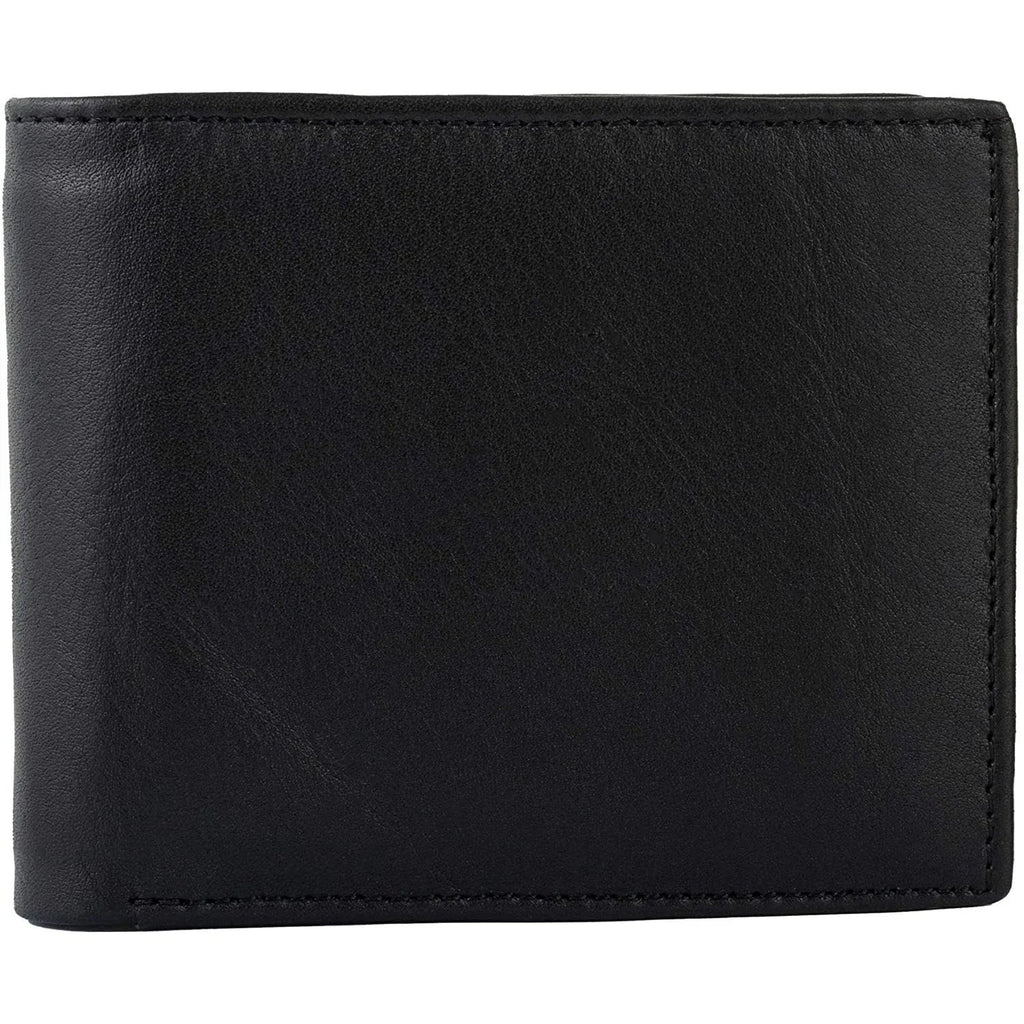 Genuine Cowhide Leather RFID Bifold Mens Wallet Designer