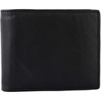 Genuine Cowhide Leather RFID Bifold Mens Wallet Designer
